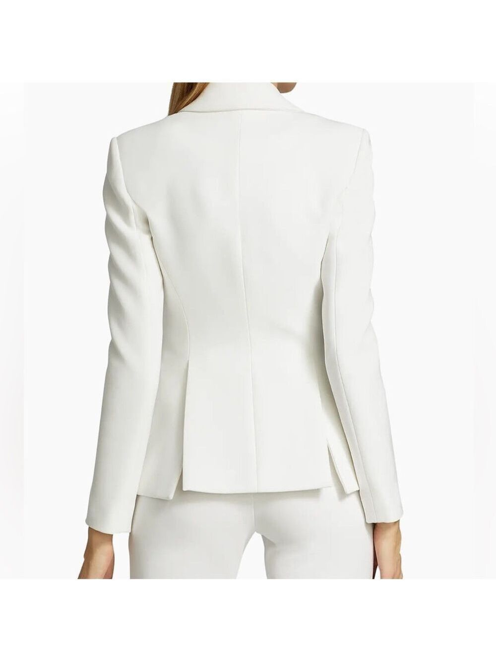Altuzzara Women’s Fenice Two-Button Jacket Blazer Optic White 40 US 8 - Picture 4 of 15